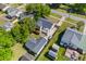 Aerial view of the property showcasing its layout, including the house, detached garage, and spacious yard at 1324 Maxwell St, North Charleston, SC 29405