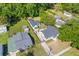 Wide aerial view highlighting the home's location and surrounding neighborhood, with mature trees and landscaping at 1324 Maxwell St, North Charleston, SC 29405
