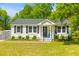 Charming single-story home with manicured lawn, black shutters, complemented by a cozy front porch at 1324 Maxwell St, North Charleston, SC 29405