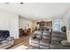 Spacious living area leads into an open kitchen and dining area at 136 Pontoria Dr, Summerville, SC 29483