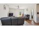 Comfortable living room with a view of the backyard through sliding glass doors at 136 Pontoria Dr, Summerville, SC 29483