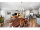 Open-concept living space with a dining area, a modern kitchen, and comfortable seating at 1411 Thin Pine Dr, Johns Island, SC 29455