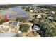Aerial view of waterfront property in a scenic neighborhood with a creek at 1481 Battery Reynolds Ct, Charleston, SC 29412