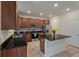 Modern kitchen with stainless steel appliances, granite countertops, and center island at 153 Caleb Ct, Ladson, SC 29456