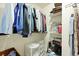 Well-organized closet with shelving and hanging storage, ideal for maximizing space at 177 Sugar Magnolia Way, Charleston, SC 29414