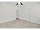 Carpeted bedroom with closet and doorway at 1953 Suzanne St, Johns Island, SC 29455