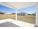 Covered patio with a big backyard at 205 W Bradford Pointe Dr, Summerville, SC 29483