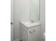 Bathroom vanity with white cabinets and a mirror at 205 W Bradford Pointe Dr, Summerville, SC 29483