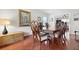 Elegant dining room with hardwood floors, ornate furniture, and stylish decor at 22 Monte Sano Dr, Hanahan, SC 29410