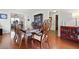 Elegant dining room with hardwood floors, ornate furniture, and stylish decor at 22 Monte Sano Dr, Hanahan, SC 29410