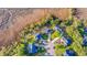 An aerial view of a neighborhood showing a home near a marshy area at 2524 Deer Walk Way, Mount Pleasant, SC 29466