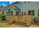 Expansive backyard deck with a wooden lattice and yard at 2524 Deer Walk Way, Mount Pleasant, SC 29466