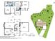 Detailed floor plan featuring dimensions of a two-story home and a map of the property at 2524 Deer Walk Way, Mount Pleasant, SC 29466