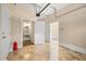 Spacious garage featuring an epoxy floor, access to half bath, and access to the home's interior at 2828 Olivia Marie Ln, Johns Island, SC 29455