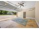 Spacious garage with high ceilings, modern lighting, and a polished floor for versatile use at 2828 Olivia Marie Ln, Johns Island, SC 29455