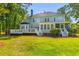 Beautiful back exterior featuring a deck and screened porch, complementing the home's design at 3500 Maplewood Ln, Mount Pleasant, SC 29466