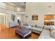 Spacious living room showcasing high ceilings, hardwood floors, and comfortable seating at 3500 Maplewood Ln, Mount Pleasant, SC 29466