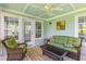 Comfortable screened in patio, perfect for relaxing at 3500 Maplewood Ln, Mount Pleasant, SC 29466