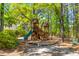 Charming playground with play structure and slide, set in a lush wooded area for children at 3500 Maplewood Ln, Mount Pleasant, SC 29466