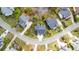 Beautiful aerial view of the home showcasing its well-maintained landscaping and cul-de-sac location at 3526 Stockton Dr, Mount Pleasant, SC 29466