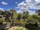 Picturesque view of backyard pond, trees, and blue skies at 3526 Stockton Dr, Mount Pleasant, SC 29466
