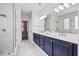 Modern bathroom features double vanity and walk-in shower at 3526 Stockton Dr, Mount Pleasant, SC 29466