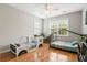 bedroom with hardwood floors, ceiling fan and two unique beds, including one shaped like a car at 3526 Stockton Dr, Mount Pleasant, SC 29466