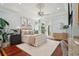 Bedroom with light-blue walls, a comfortable bed, and French doors to the exterior at 4952 Steeplechase Ln, Hollywood, SC 29449