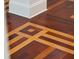 Close up view of hardwood floors with parquet pattern at 4952 Steeplechase Ln, Hollywood, SC 29449