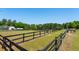 Expansive horse farm featuring fencing, grazing pastures, and a barn at 4952 Steeplechase Ln, Hollywood, SC 29449