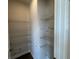 Spacious pantry with multiple wire shelves providing ample storage space at 5114 Double Eagle Loop, Summerville, SC 29485