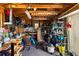 Shed interior with workbench and organization, great for hobbies and storage at 5907 Murray Dr, Hanahan, SC 29410