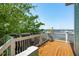 Relaxing outdoor deck with a view overlooking the water at 68 W 9Th St # B, Folly Beach, SC 29439