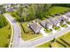 This aerial view showcases the home, landscaping, and the surrounding neighborhood at 9781 Roseberry St, Ladson, SC 29456