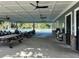 Community pool with a covered picnic area and ceiling fans at 104 Huntington Cir, Summerville, SC 29485