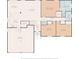 First floor plan displaying the layout of living areas, bedrooms, and garage at 1049 Bradford Ave, Charleston, SC 29412