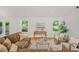 Comfortable living room featuring hardwood floors, ample natural light, and a spacious seating area with a sofa at 1049 Bradford Ave, Charleston, SC 29412