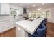 Bright modern kitchen with stainless steel range hood and eat-in kitchen space at 105 Kirkhaven Ct, Goose Creek, SC 29445