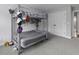 This bedroom features bunkbeds with gray frames and carpeted floors at 1104 Beresford Run, Charleston, SC 29492