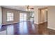 Open living room with access to the kitchen and sliding doors to the outdoors, creating seamless indoor-outdoor flow at 118 Willowbend Ln, Summerville, SC 29485