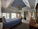 Bedroom with a comfortable bed, a ceiling fan, and a built-in desk at 130 Delaney Cir, Summerville, SC 29485