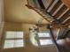 Open entryway featuring chandelier, stairs, hardwood floors, and light-filled windows at 130 Delaney Cir, Summerville, SC 29485