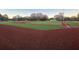 A beautifully maintained baseball field with pristine green grass and neatly lined base paths, ready for a game at 1450 E Montague Ave, North Charleston, SC 29405