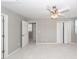 Neutral bedroom featuring a ceiling fan, carpet flooring, and bright light at 2001 Baltusrol Ct, Summerville, SC 29483