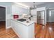 Updated kitchen with white cabinets, granite countertops and stainless steel appliances at 2001 Baltusrol Ct, Summerville, SC 29483