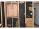 Interior view of the home showing exposed framing, electric, plumbing and wall structures at 202 Easy, Goose Creek, SC 29445