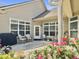 Lovely patio area with beautiful roses and great views at 222 Stone Village Cir, Summerville, SC 29486