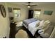Nicely decorated bedroom with dark hardwood floors, area rug, and a queen-size bed at 238 Howle Ave, Charleston, SC 29412