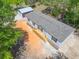 Aerial view of this home, detached garage, and surrounding lot at 254 Nelson Farm Ln, Cross, SC 29436
