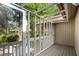 Back porch with wood floor and screen at 2766 Old Oak Walk, Seabrook Island, SC 29455